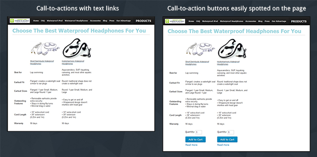 Text link CTAs v/s CTA buttons Text link CTAs v/s CTA buttons