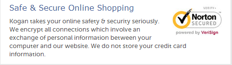 Kogan's security badge Trust enabler