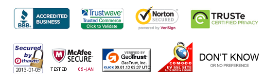 Use trust badges to communicate security and put visitors at ease trust badge