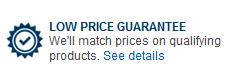 Low price guarantee offered by Best Buy on their checkout page Low price guarantee offered by Best Buy on their checkout page