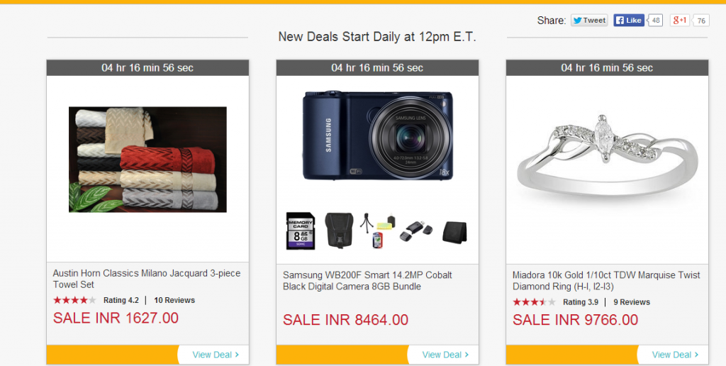Overstock has a countdown running to show long the deal will last Countdown