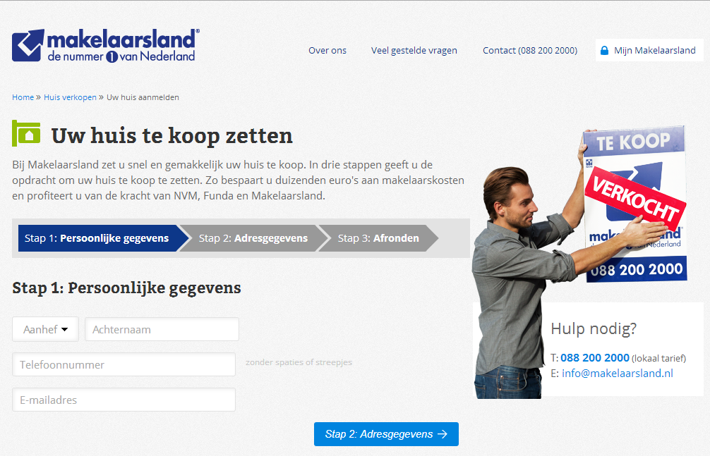 The challenger version with the image of a man putting a 'sold' sign Variation