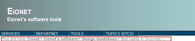 Example: Ellipses in breadcrumbs