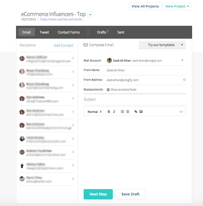 ContentMarketer.io Email Outreach Page