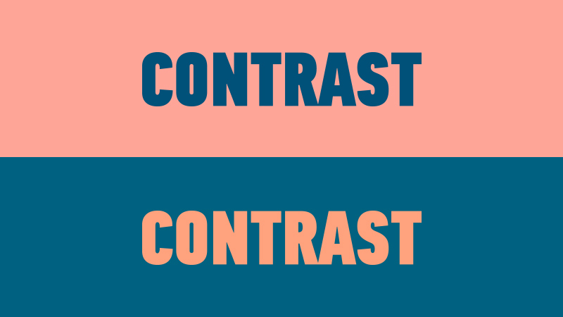 Effective contrast example