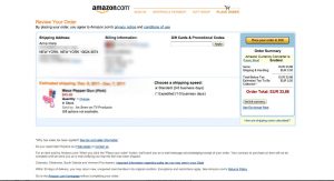 Amazon's example of distraction free navigation