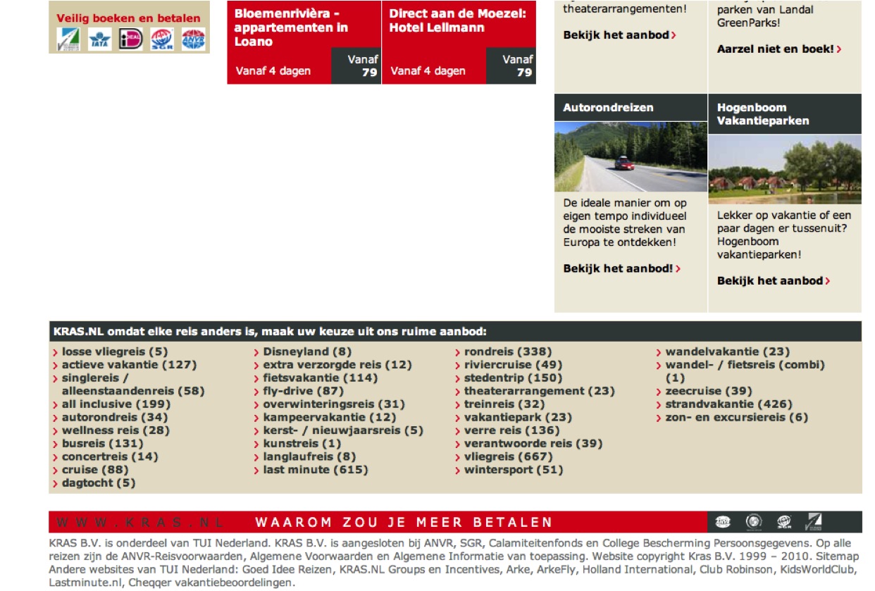 Variation for KRAS.NL - User behavior analysis with heatmap