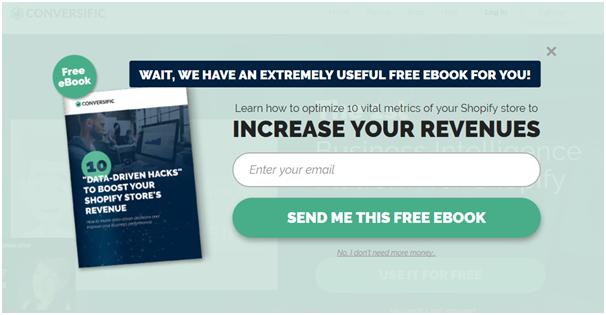 Lead Popup by Conversific